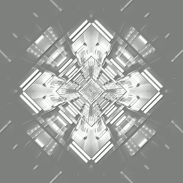 Neon Tunnel Diamond Cross Vortex VJ Loop 1:1 Square 60fps Screensaver