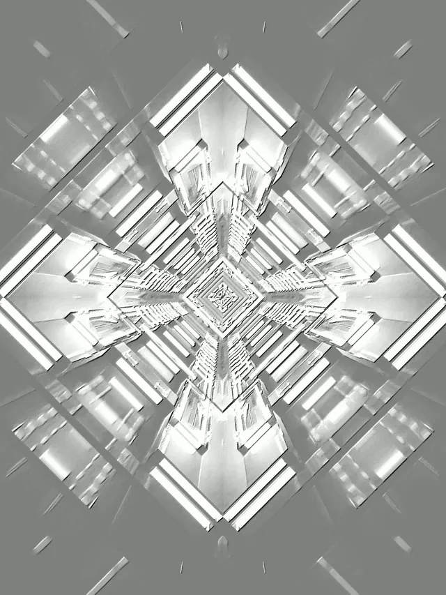 Túnel de Neó Graella de Diamant Reflectida VJLoops 60fps Estalvi de Pantalla 3:4 iPad Portrait