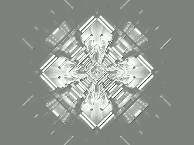 VJLoops Túnel de Neó Graella de Diamant Platejat 4:3 clàssic 60fps Estalvi de Pantalla