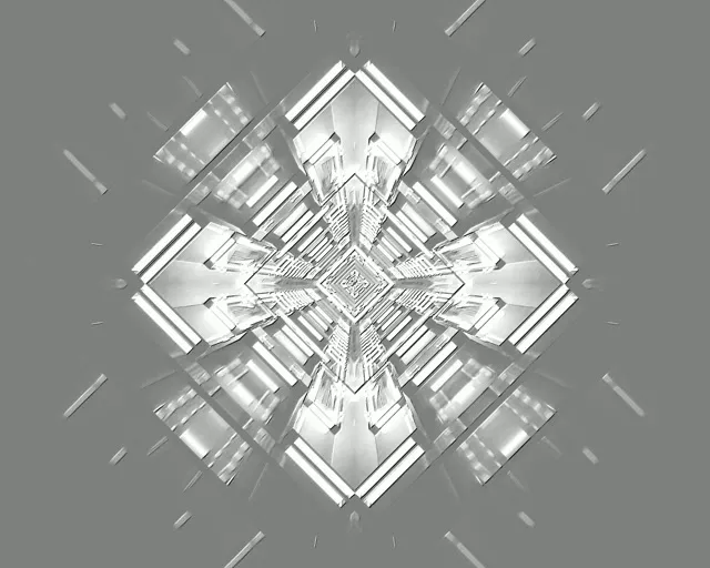 Neon Tunnel Silver Diamond Vortex Vj Loop 5:4 industrial 60fps Screensaver