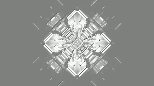 Tunnel Néon Argenté Économiseur d'Écran 4K UHD 60fps VJLoops PC