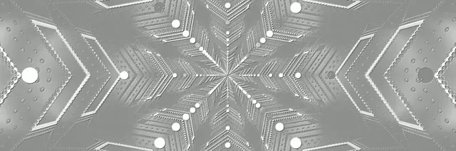 シルバー ネオントンネル 雪の結晶 3:1 トリプルワイド 60fps スクリーンセーバー VJループ