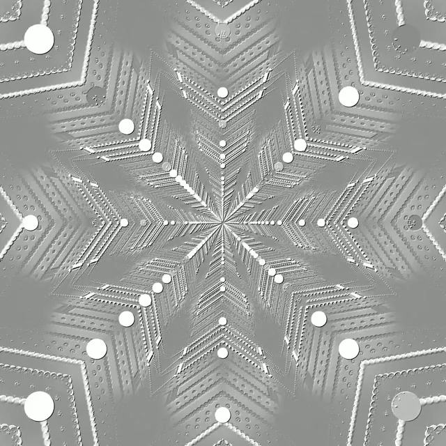 Sidabrinė Snaigė Neoninės Šviesos Tunelis Ekrano Užsklanda 1:1 Square 60fps Vj Loop