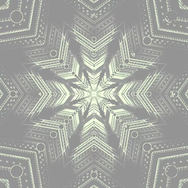 Snowflake Neon Tunnel Screensaver 1:1 Square 60fps Vj Loop Silver Star