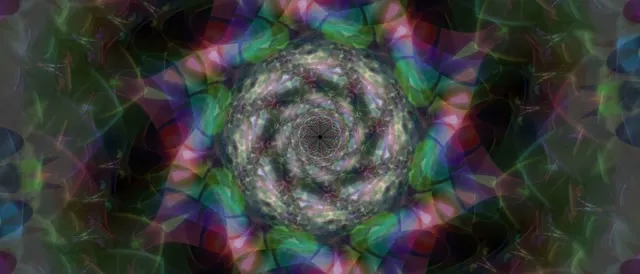 Spiraling Neon Tunnel VJ Loop 21:9 Ultrawide 60fps Screensaver Animation