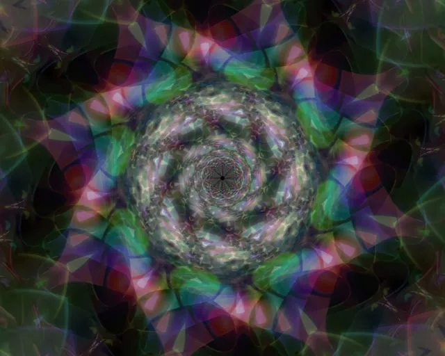 Spiraling Neon Tunnel VJ Loop 5:4 Industrial 60fps Screensaver Motion Background