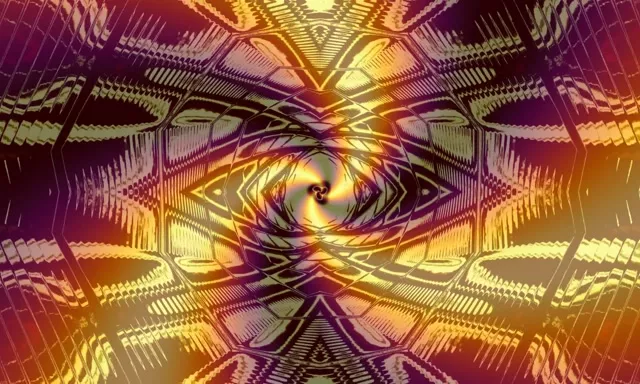 Spiraling Neon Tunnel Vortex | 5:3 Wide 60fps Screensaver Loop