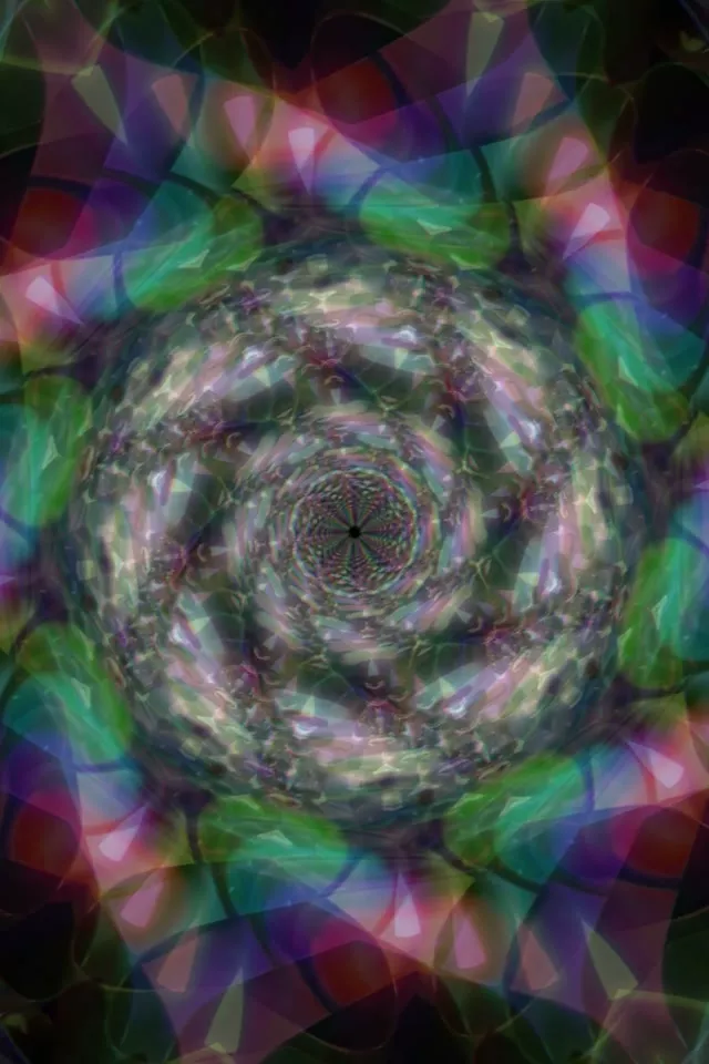 Spiraling Neon Tunnel Vortex | 9:16 Portrait 60fps Screensaver Loop