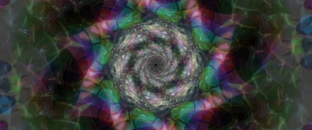 Spiraling Neon Tunnel Vortex Loop | 2.39:1 Cinemascope 60fps Screensaver