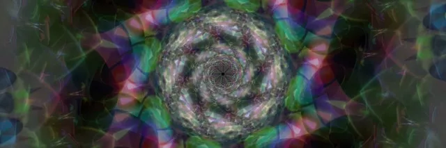 Spiraling Neon Tunnel Vortex Loop 3:1 Triple Wide 60fps Screensaver