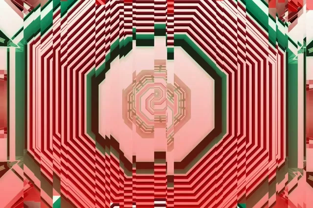 Spiraling Pink Neon Tunnel VJ Loop 60fps 3:2 Screensaver