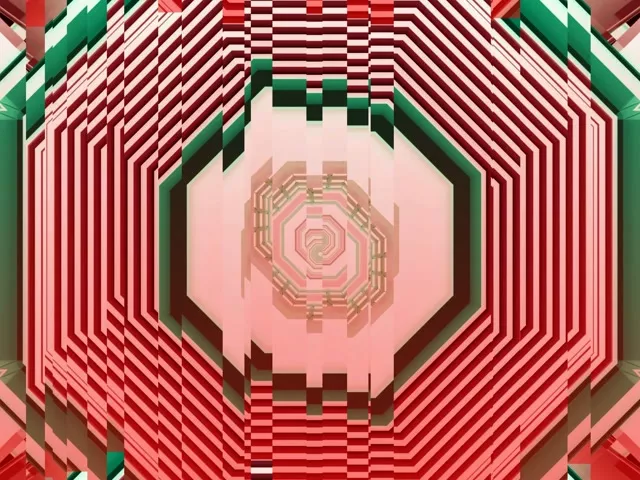 Spiraling Pink Neon Tunnel VJ Loop 60fps 4:3 Classic Screensaver