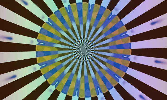 VJ Loop نفق نيون كاليدوسكوب انفجار 5:3 عريض 60fps شاشة توقف