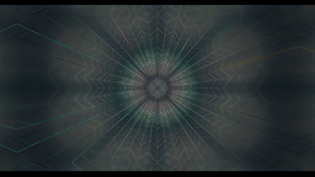 Symmetrical Neon Tunnel 60fps with Radiant Geometric Patterns and Glowing Center