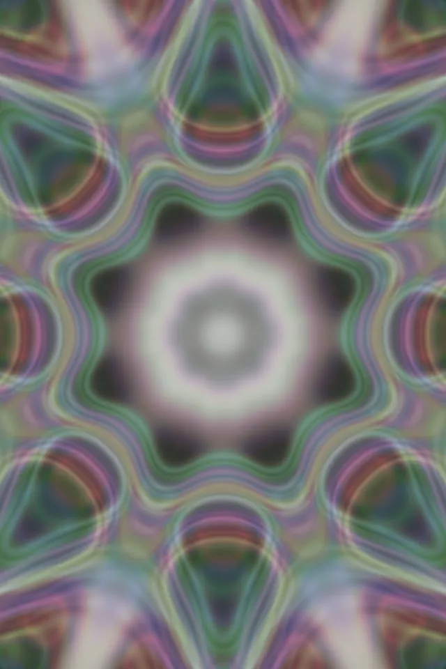 Symmetrische Neon Tunnel | 9:16 Reels | 60fps | Pulserende Kaleidoscoop Screensaver | VJLoops
