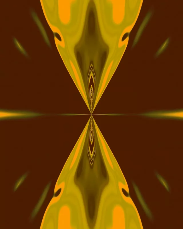 シンメトリカル イエロー ネオン トンネル VJLoops 4:5 Instagram 60fps スクリーンセーバー