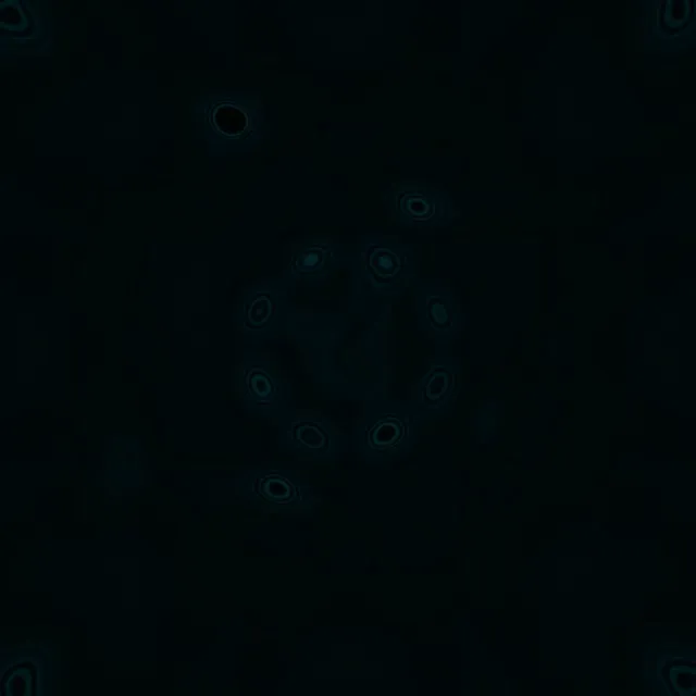 Neon Tunnel Teal Fractal Mandala Vj Loop 1:1 Square 60fps Screensaver