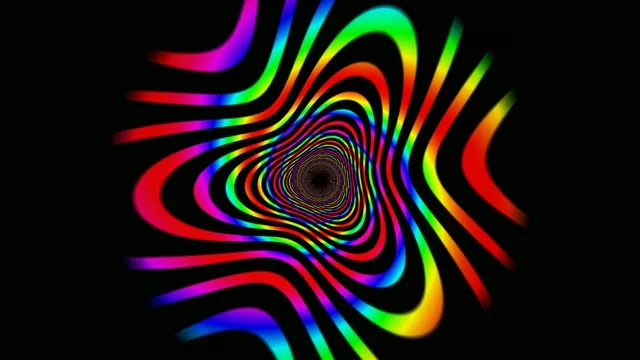 Vibrant 4K neon tunnel hypnotic motion background loop
