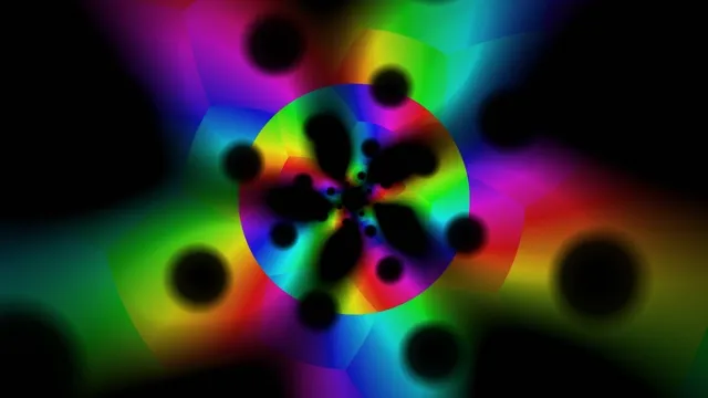 Vibrant Neon Orbs 4K Animated Background