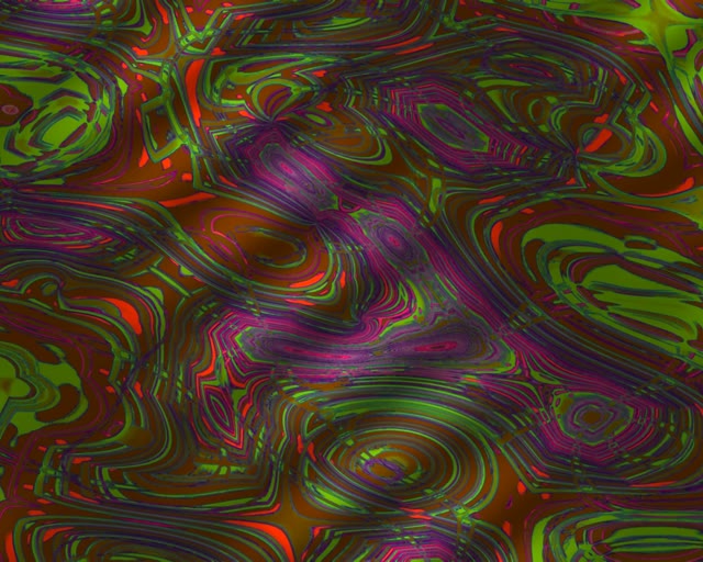 Vibrant Neon Tunnel VJ Loop 5:4 Industrial 60fps Screensaver Psychedelic Swirls