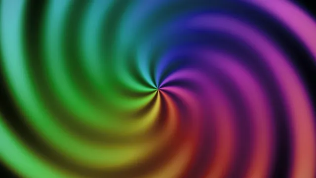 Vibrant rainbow spiral motion 4K UHD loop for broadcast and video