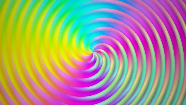 Vibrant Rainbow Spiral Motion Graphic