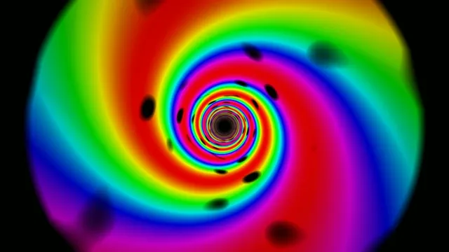 Vibrant Rainbow Spiral Tunnel - 4K Abstract Motion