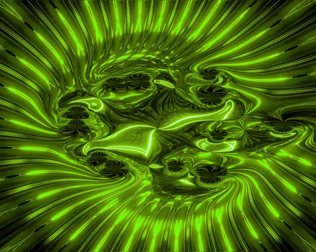 VJ Loop Túnel Neón 5:4 Espirales Verdes Industriales 60fps Protector de Pantalla Movimiento