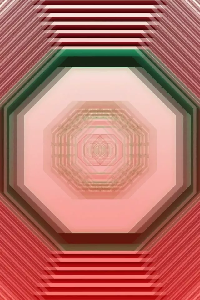 VJ Loop Neon Tunnel 9:16 Portrait 60fps Screensaver Octagonal Vortex