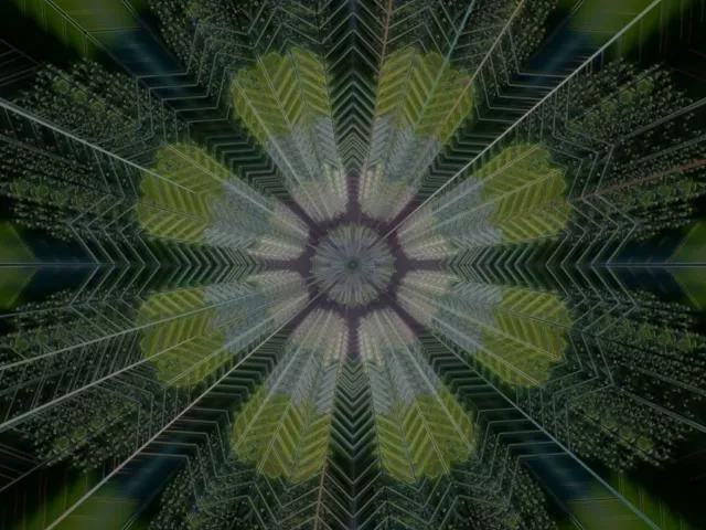 VJ Loop Neon Tunnel Kaleidoscope Burst 4:3 Classic 60fps Screensaver