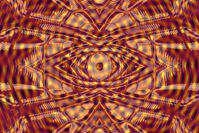 VJ Loop Neon Tunnel Pulsating Kaleidoscope 3:2 Surface 60fps Screensaver