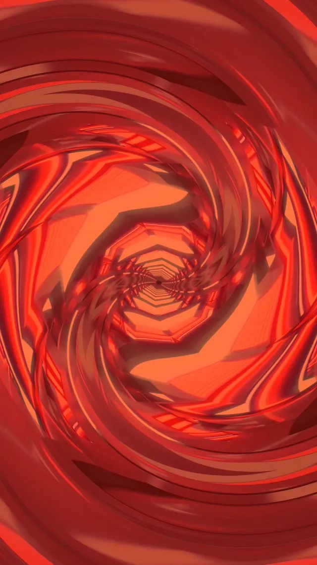 Vj loop Red Swirling Neon Tunnel Spiral 9:16 reels 60fps Screensaver