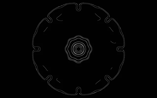 Túnel de Neón Branco Flor Protector de Pantalla 16:10 MacBook 60fps VJ Loop