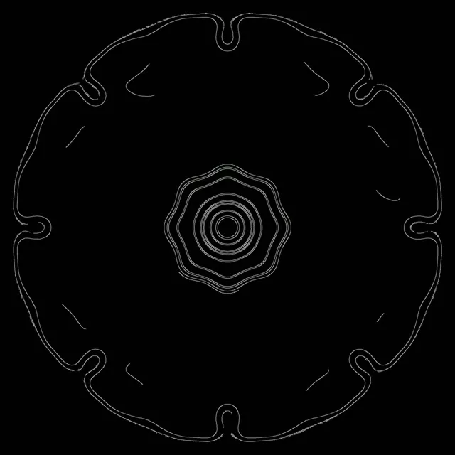 Baltas Neon Tunelis Rožė Ekrano Užsklanda 1:1 Kvadratinis 60fps VJ Loop PC Nešiojamas