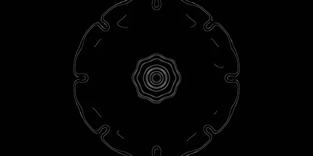 Terowongan Neon Putih Screensaver 2:1 Univisium 60fps VJ Loop Windows PC dan Laptop