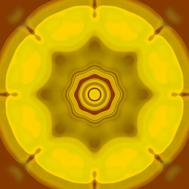 Yellow Concentric Neon Tunnel 1:1 Square 60fps VJLoops Screensaver