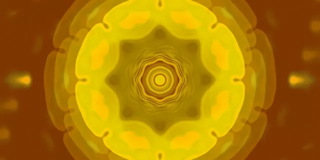 ყვითალი კონცენტრული ნეონის ტუნელი VJLoops 2:1 Univisium 60fps ScreenSaver