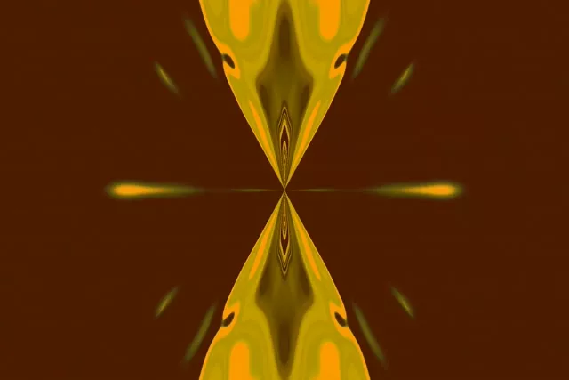 Yellow Diamond Vortex Neon Tunnel VJ Loop 3:2 Surface 60fps Screensaver