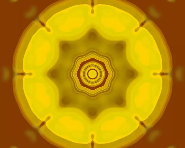 Túnel neon geométrico amarelo 5:4 industrial 60fps VJ loop protetor de tela