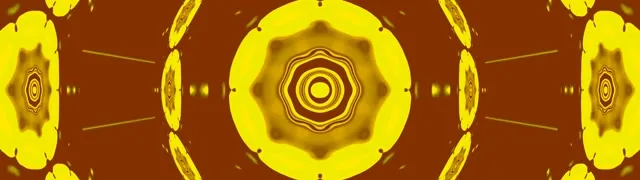 Bucle Vj Mandala Daurado Túnel de Neó 32:9 Super Ultrawide 60fps Protector de Pantalla