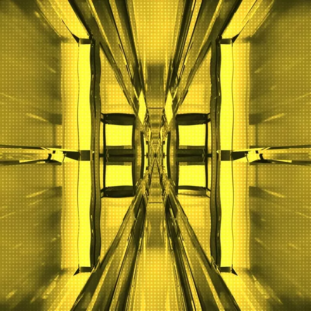 Yellow Neon Tunnel Vj Loop 1:1 Square 60fps Screensaver Geometric Perspective สีเหลือง อุโมงค์นีออน VJ Loop 1:1 Square 60fps Screensaver Geometric Perspective