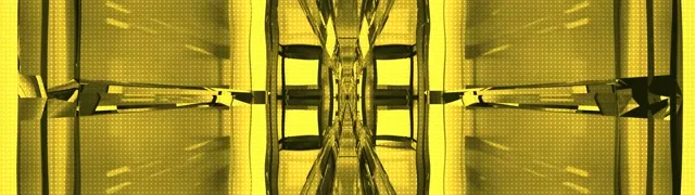 Yellow Neon Tunnel | 32:9 Ultrawide | 60fps VJ Loop Screensaver