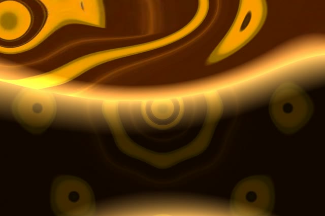 Yellow Neon Tunnel with Glowing Rings 3:2 Surface 60fps VJLoops Screensaver