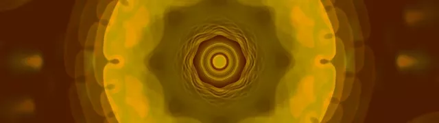 Żółty Spiralny Tunel Neon VJLoops 32:9 Ultrawide 60fps Screensaver