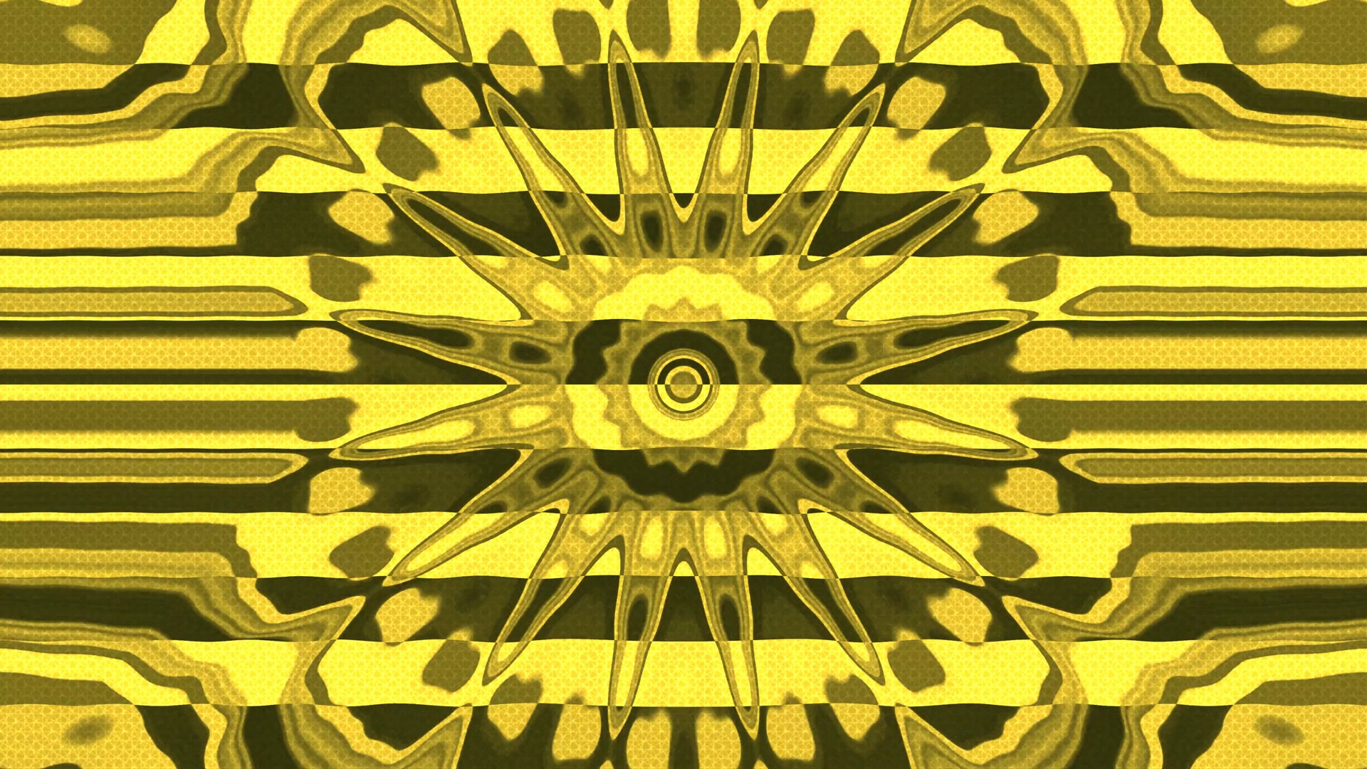 Tunnel Neon Giallo Mandala 4K UHD 60fps Screensaver VJ Loop