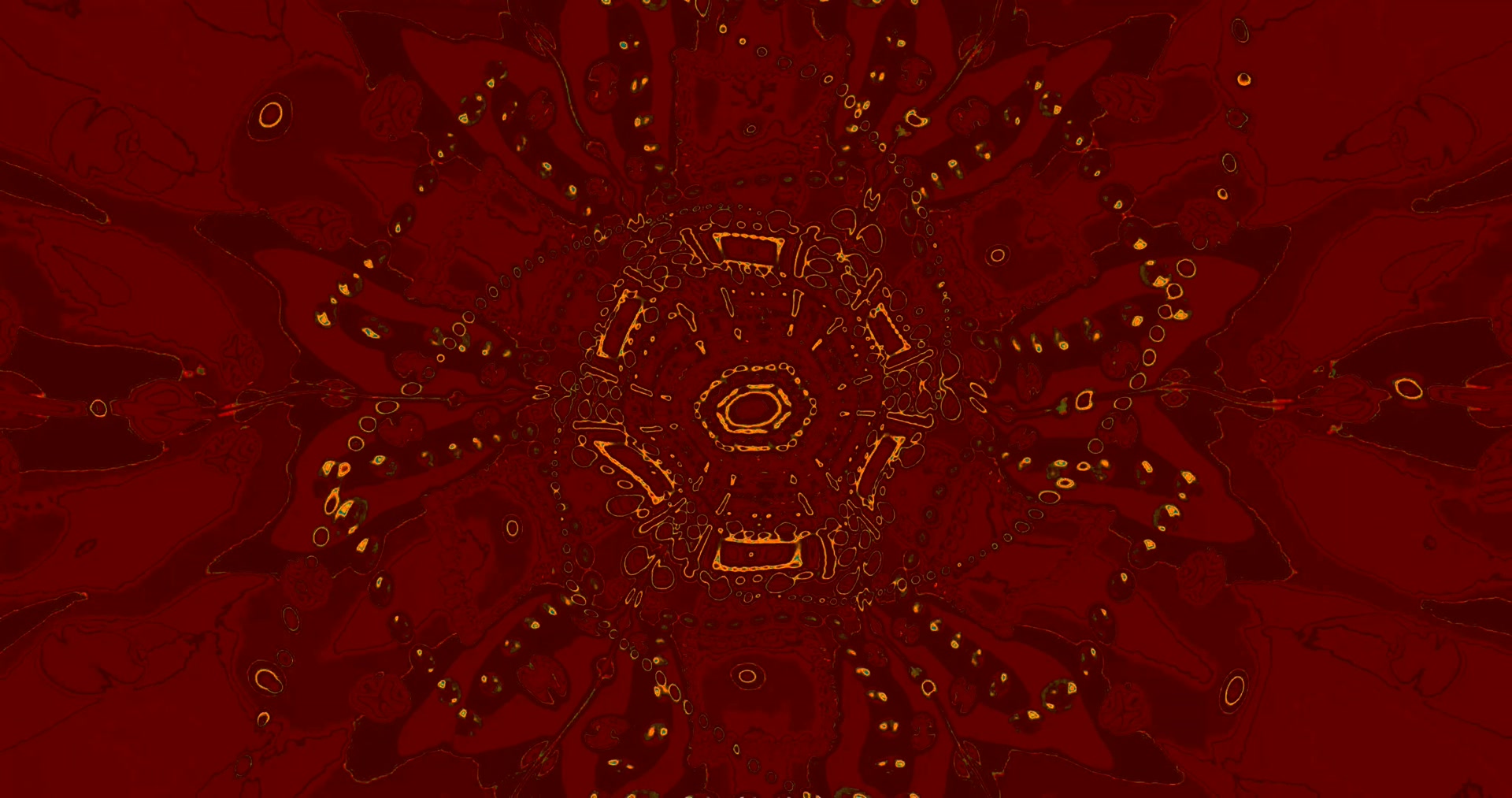 Tunnel Neon Oro Rosso Screensaver 4K UHD 60fps VJLoops