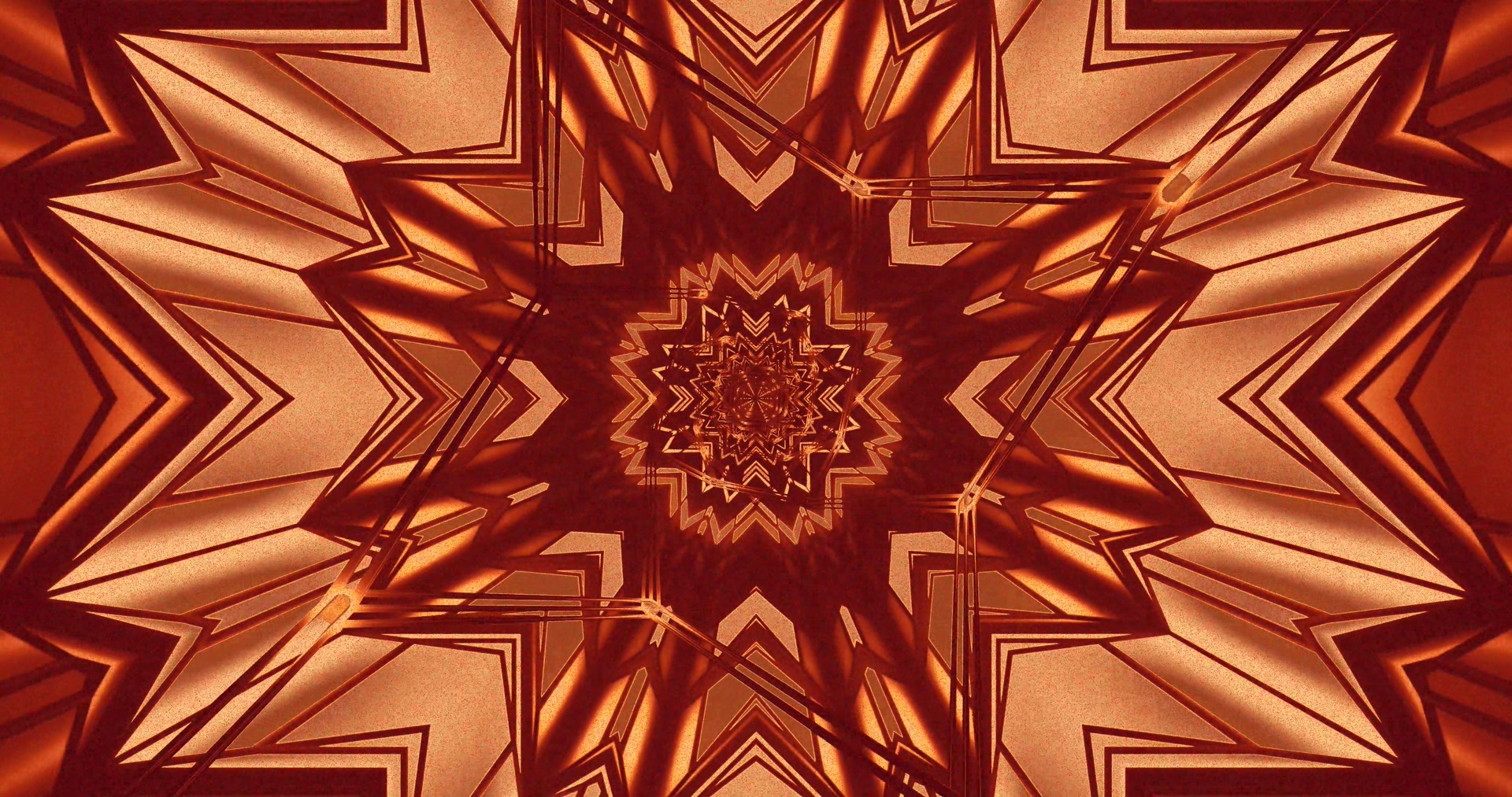 Tunnel Neon Rosso Rame Screensaver 4K UHD 60fps VJ Loop