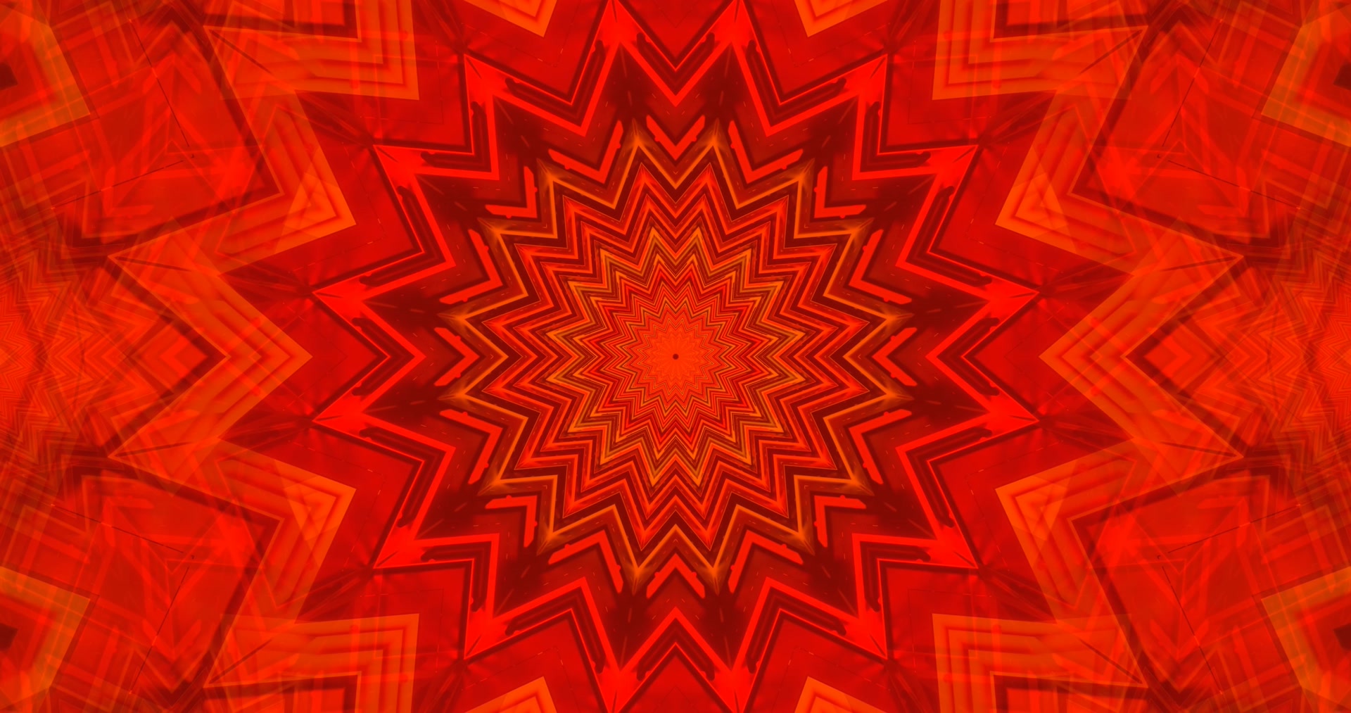 Tunnel Neon Rosso Stella Screensaver 4K UHD 60fps VJ Loop