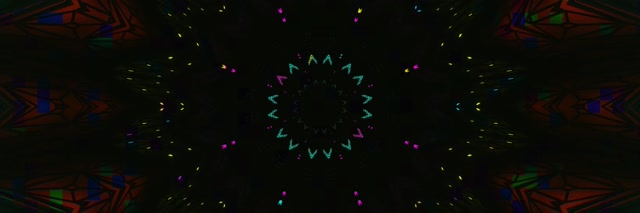 Tunnel Neon Caleidoscopio Mandala Vj Loop 3:1 Triple Wide 60fps Screensaver