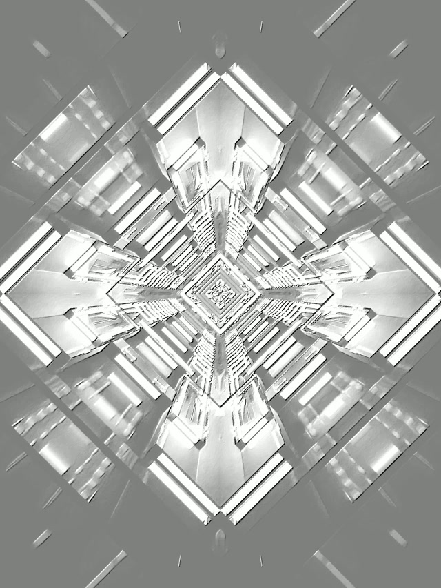 Tunnel Neon Griglia Diamante Speculare VJ Loop 60fps Screensaver 3:4 iPad Portrait